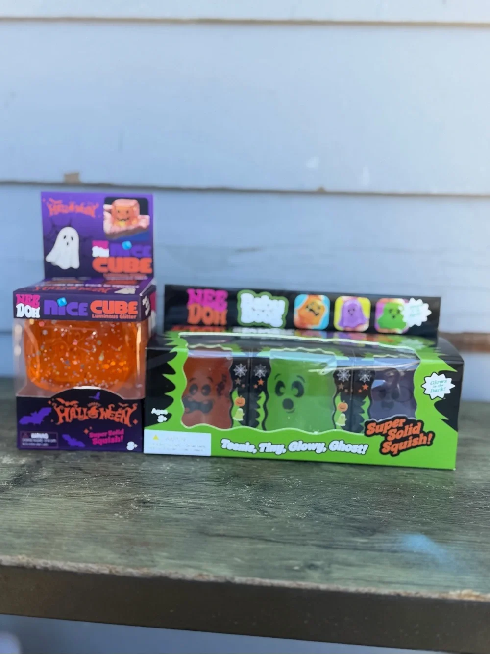 Orange Luminous Glitter Cube - Halloween Edition NeeDoh